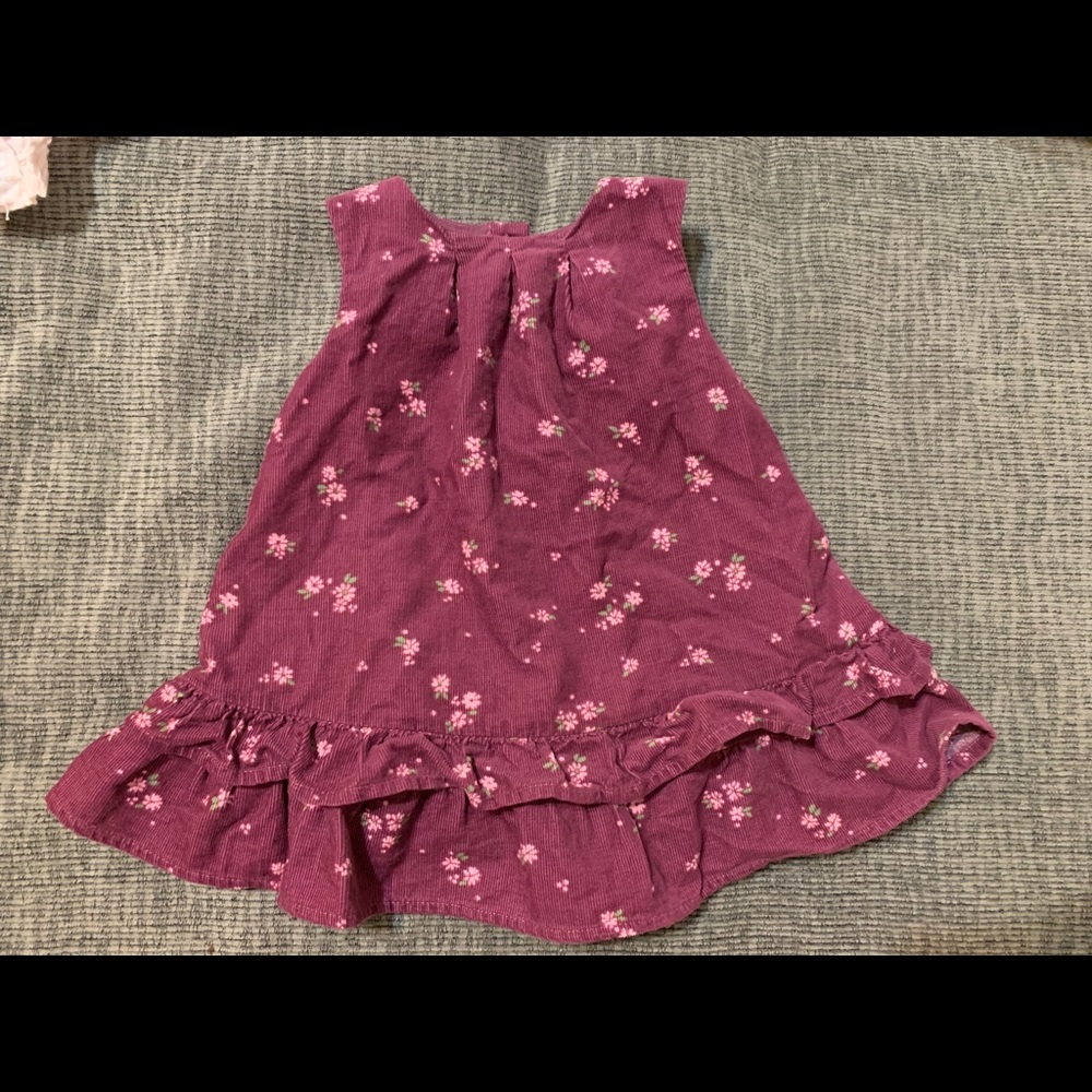 Janie & Jack corduroy floral dress